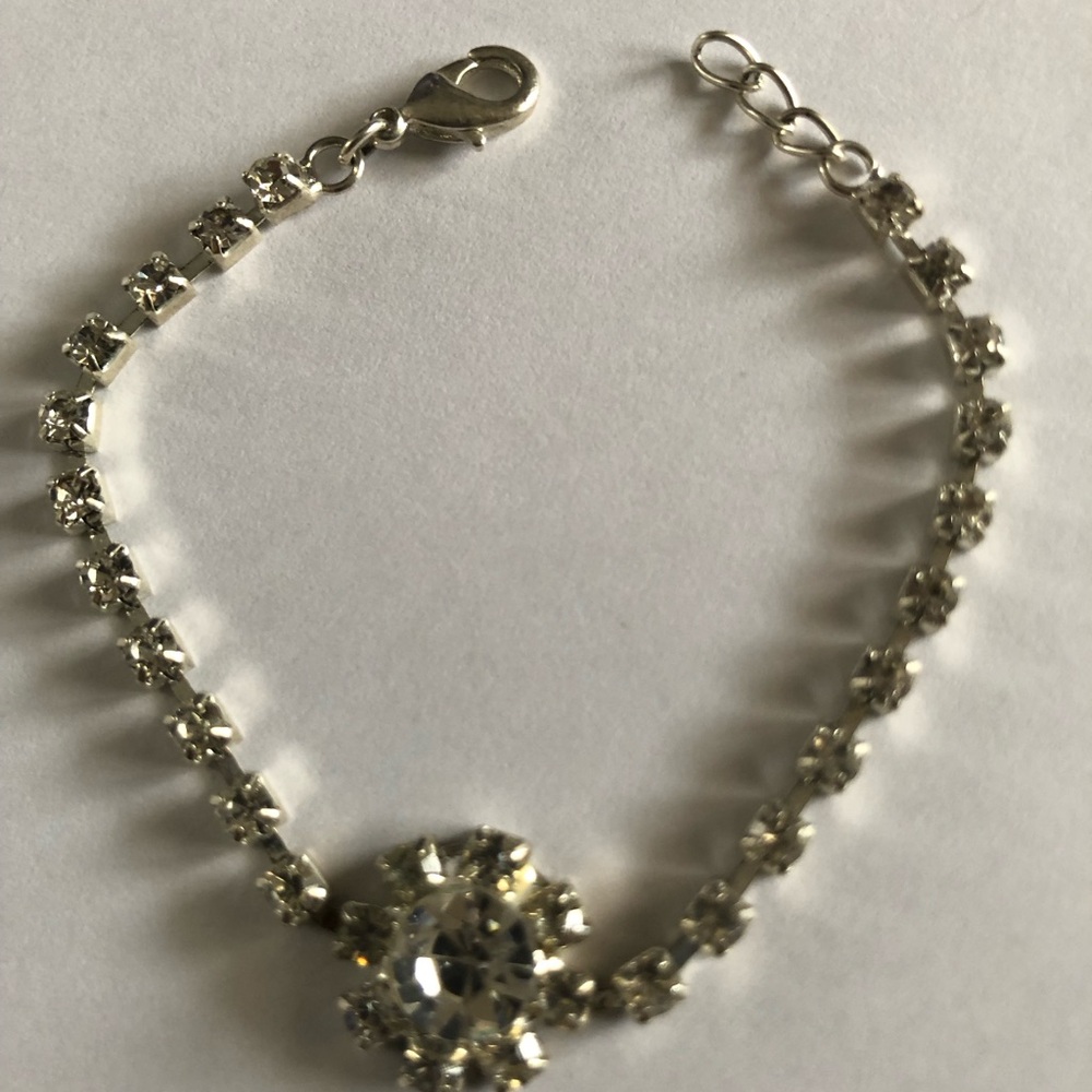 Vintage Silver Tone Cocktail Bracelet - Picture 5 of 14